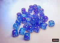Dados Aura/white - 12mm d6 Dice Block (36 Dice)