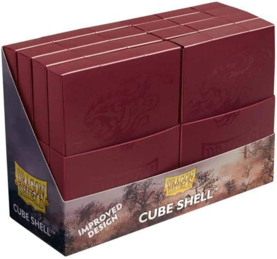 Dragon Shield Cube Shell – Blood Red (8 piezas)
