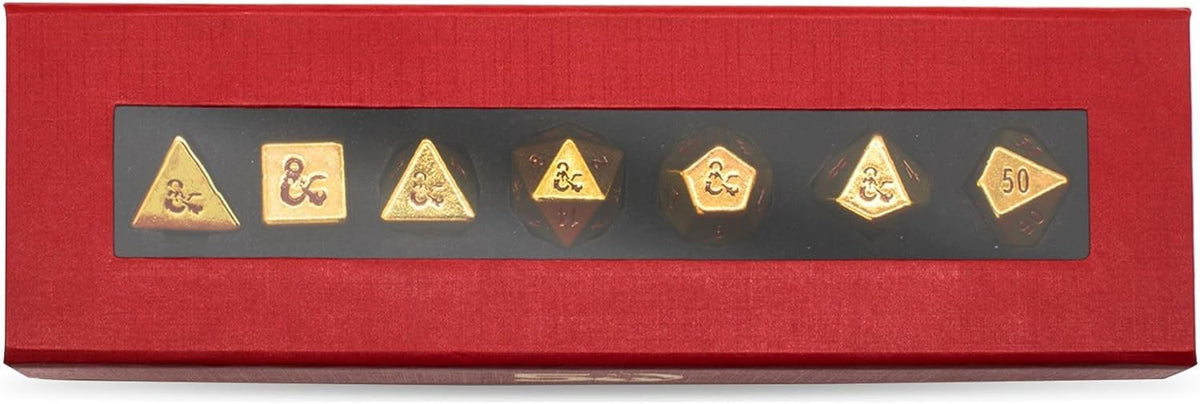 50th Metal dice set