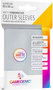 Gamegenic Outer Sleeves Matte – Standard Size (50 ct.)
