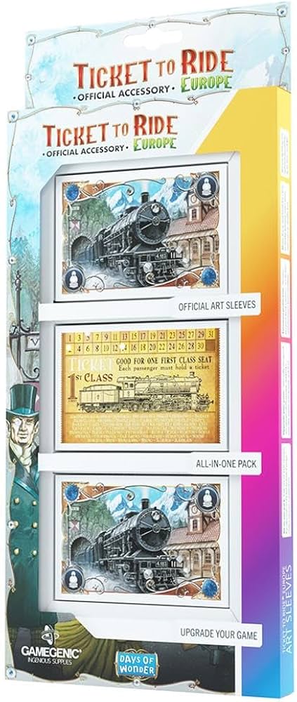 Ticket to Ride Europe official Sleeves