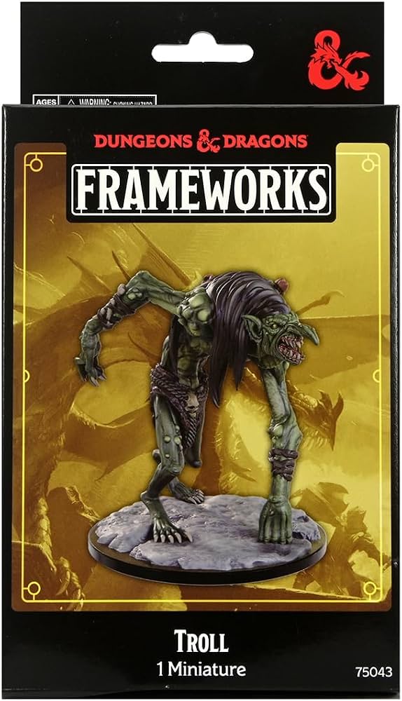 Imagen de D&D Frameworks: Wave 2A- Troll – Kit sin pintar