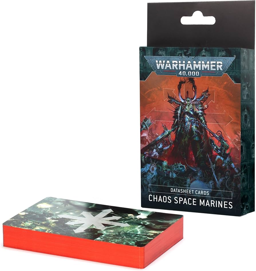 Warhammer 40K Tarjetas de datos Marines Espaciales del Caos