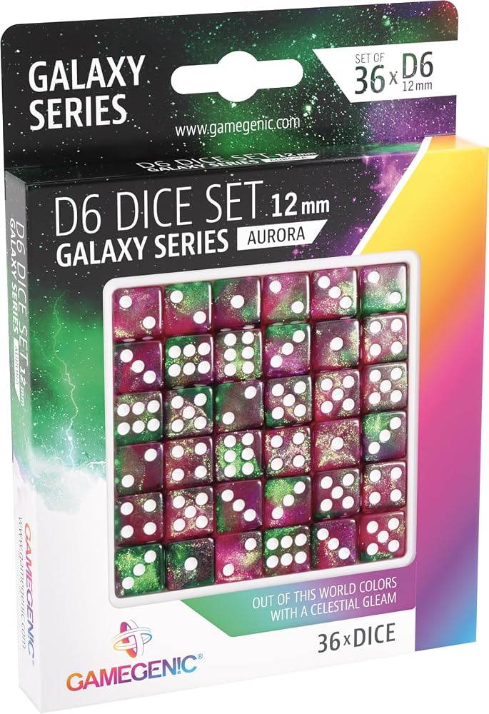 Gamegenic Galaxy Aurora D6 12mm