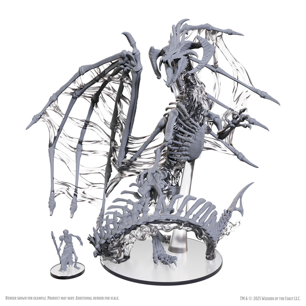 Imagen de D&D Nolzur’s Marvelous Miniatures: Unpainted Minis- Black Dracolich – Sin pintar