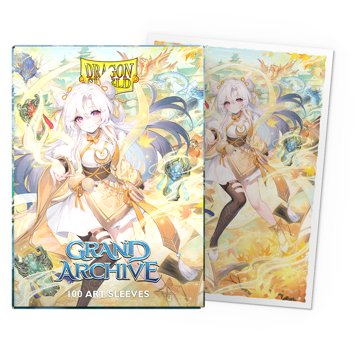 Dragon Shield Grand Archive: Guo Jia, Heaven’s Favored – Matte Art Sleeves (100 ct.)