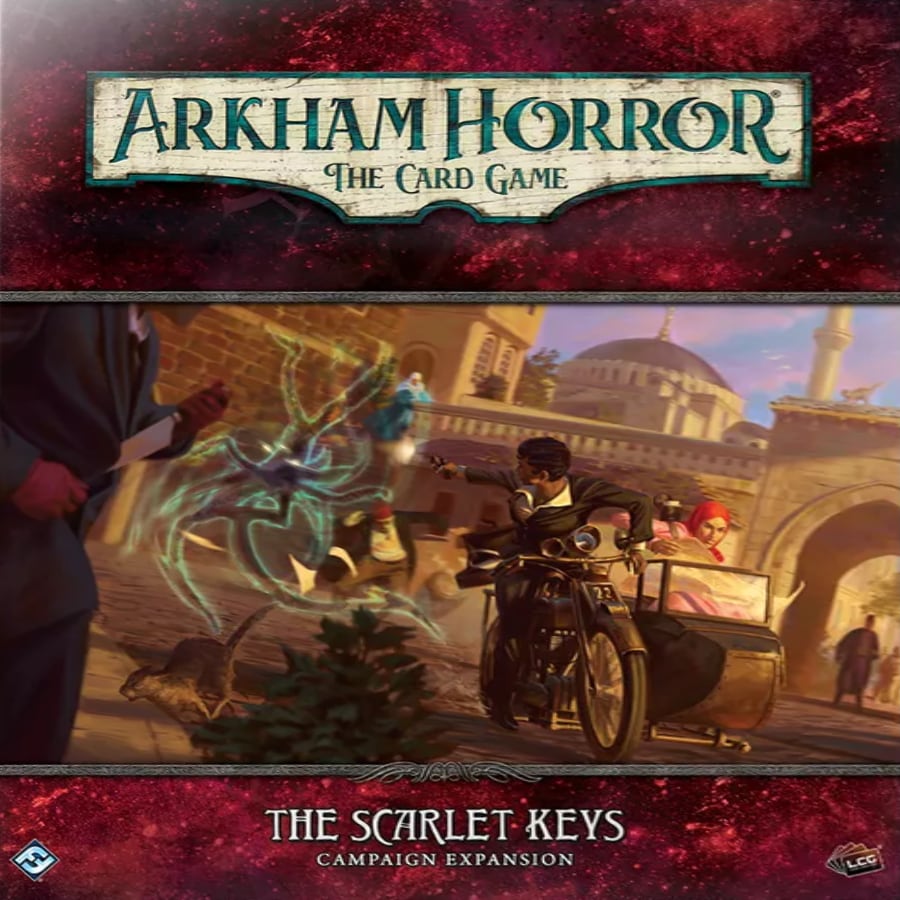 Portada de Arkham Horror LCG: The Scarlet Keys – Investigator Expansion – Inglés