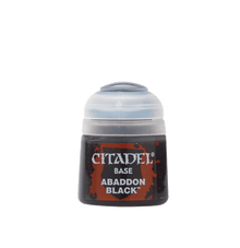 Envase de Citadel Colour Base: Abaddon Black – 12 ml