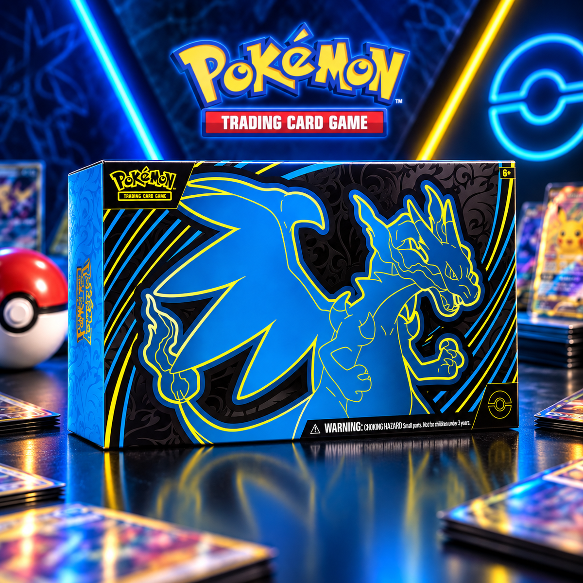 Pokémon TCG: Mega Charizard X ex Ultra-Premium Collection – Español