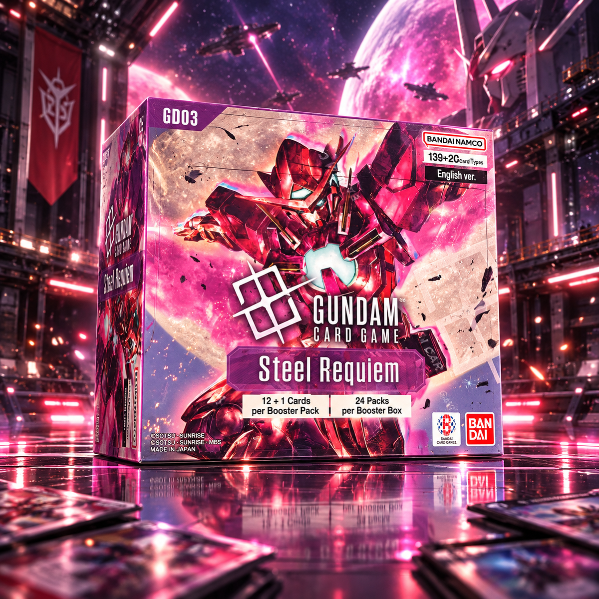Gundam Card Game: Steel Requiem Booster - Pack Display
