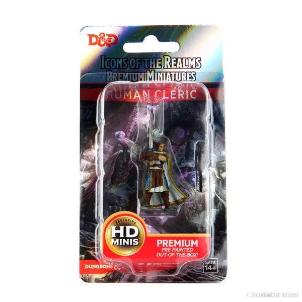 D&D Icons of the Realms Premium Figure: Male Human Cleric – Prepintada