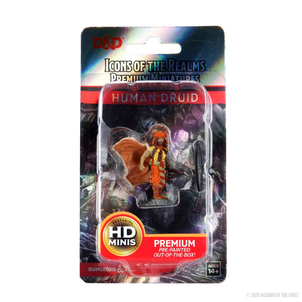 D&D Icons of the Realms Premium Figure: Male Human Druid – Prepintada
