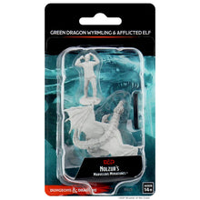 D&D Nolzur’s Marvelous Miniatures: Green Dragon Wyrmling & Afflicted Elf – Sin pintar