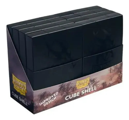 Dragon Shield Cube Shell – Shadow Black (8 piezas)