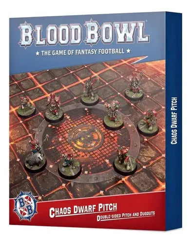 Blood Bowl: Chaos Dwarf Team Pitch & Dugouts
