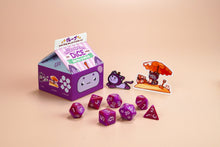 Milk Carton Dice: Grape Kitty Dice