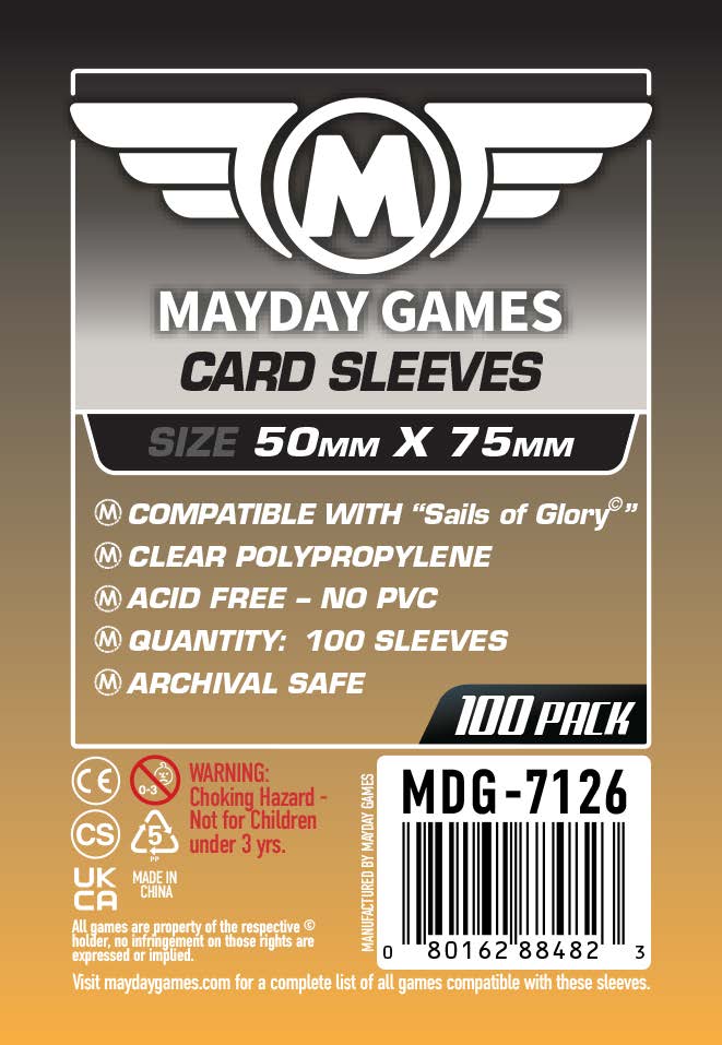 Mayday Games Sails of Glory 50x75mm Standard