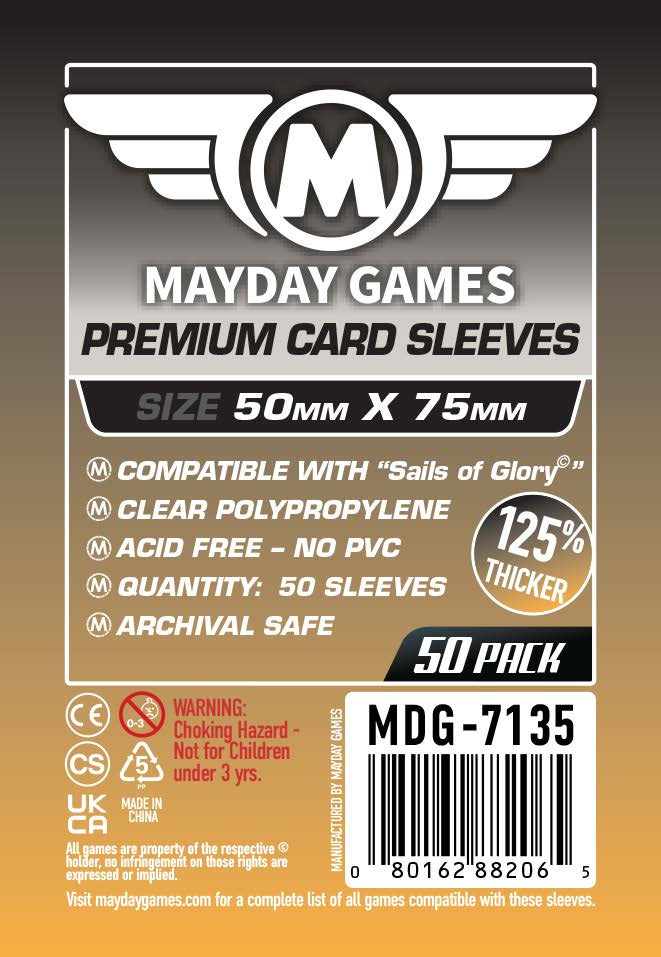 Mayday Games Sails of Glory 50x75mm Premium