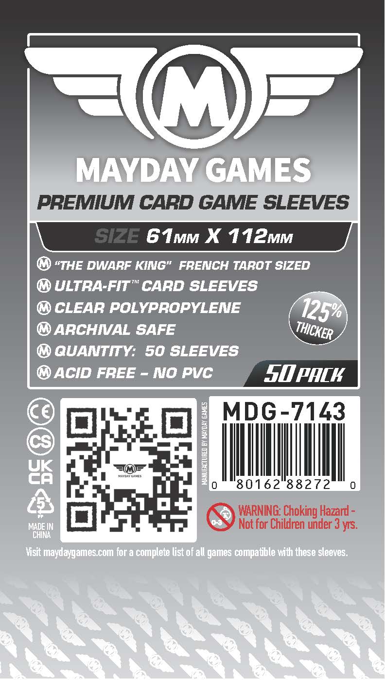 Mayday Games Dwarf King / French Tarot 61x112mm Premium