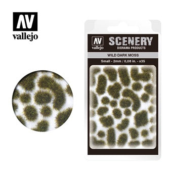 Scenery: Wild Tuft- Wild Dark Moss, Small (2 mm. / 0,08 in.)