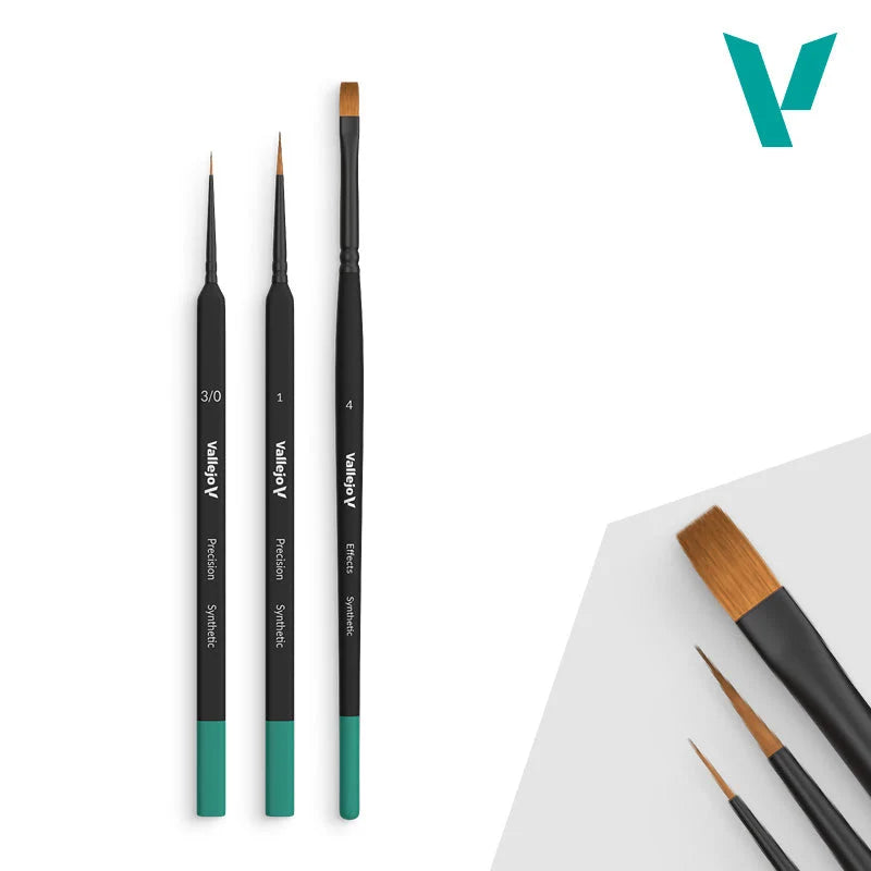 Vallejo Brushes – Precision | Starter Set (3 Pinceles)