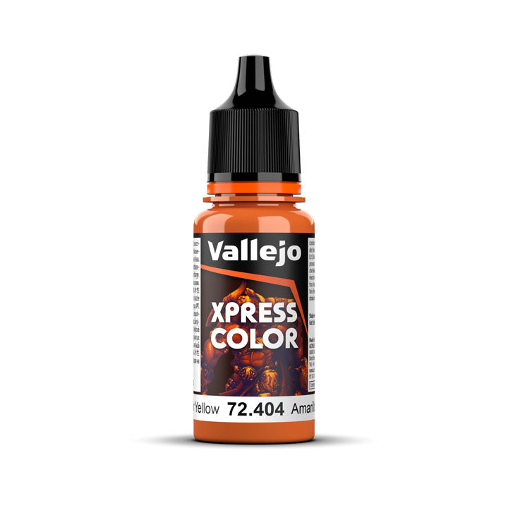 Envase de Vallejo Xpress Color 72.404: Amarillo Nuclear – 18 ml