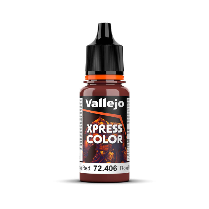 Envase de Vallejo Xpress Color 72.406: Rojo Plasma – 18 ml