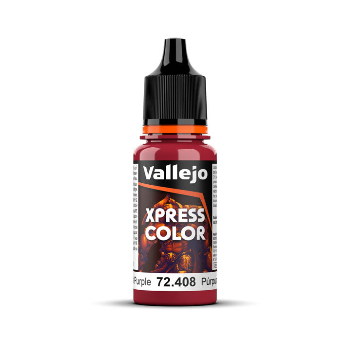 Envase de Vallejo Xpress Color 72.408: Púrpura Cardenal – 18 ml