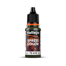 Envase de Vallejo Xpress Color 72.419: Verde Plaga – 18 ml