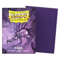 Dragon Shield Sleeves: Standard DUAL- Matte Purple/Soul (100 ct.)