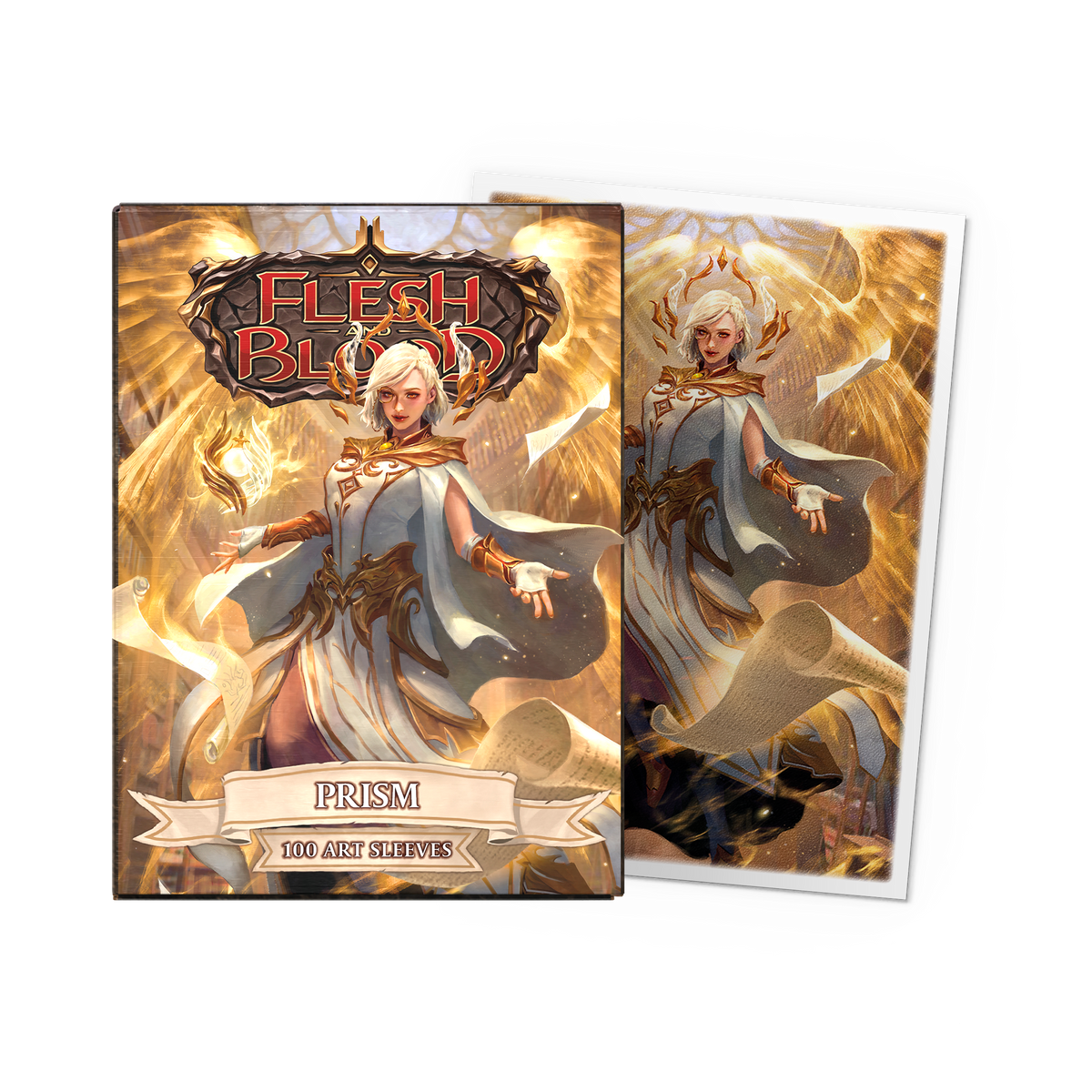 Dragon Shield Sleeves: Standard- Matte 'Flesh & Blood Prism' Art (100 ct.)