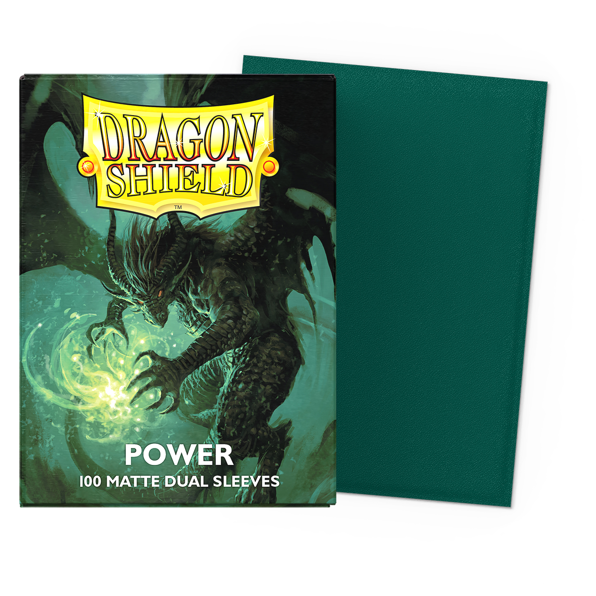 Dragon Shield Sleeves: Standard DUAL- Green/Power (100 ct.)