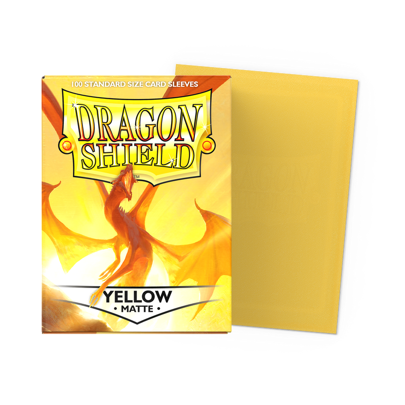 Dragon Shield Sleeves: Standard- Matte Yellow (100 ct.)