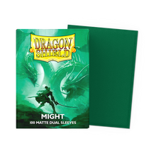 Dragon Shield Sleeves: Standard DUAL- Matte Green/Might (100 ct.)