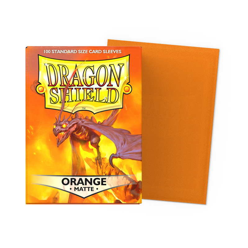 Dragon Shield Sleeves: Standard- Matte Orange (100 ct.)