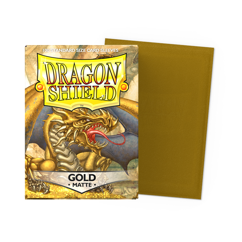 Dragon Shield Sleeves: Standard- Matte Gold (100 ct.)