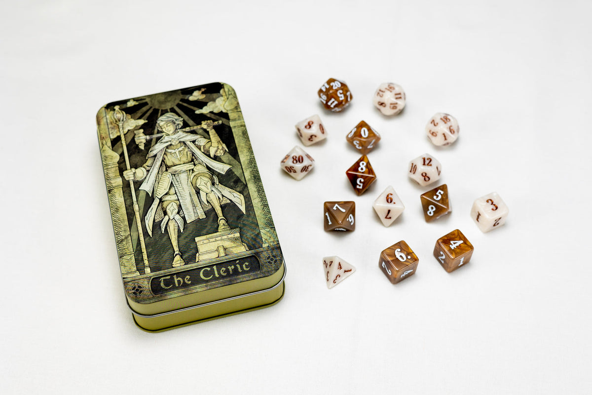 G Class Dice: Cleric Set Tin (15 Dice)