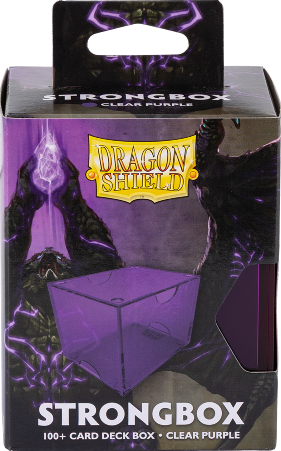 Dragon Shield Strongbox – Clear Purple