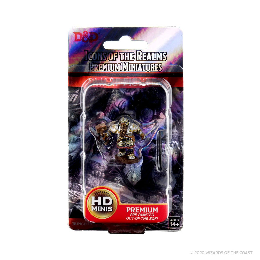 Imagen de D&D Icons of the Realms Premium Figure: Male Dwarf Fighter – Prepintada