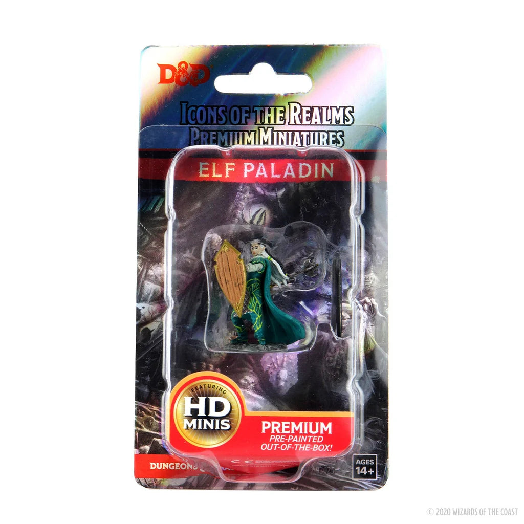 D&D Icons of the Realms Premium Figure: Elf Paladin – Prepintada