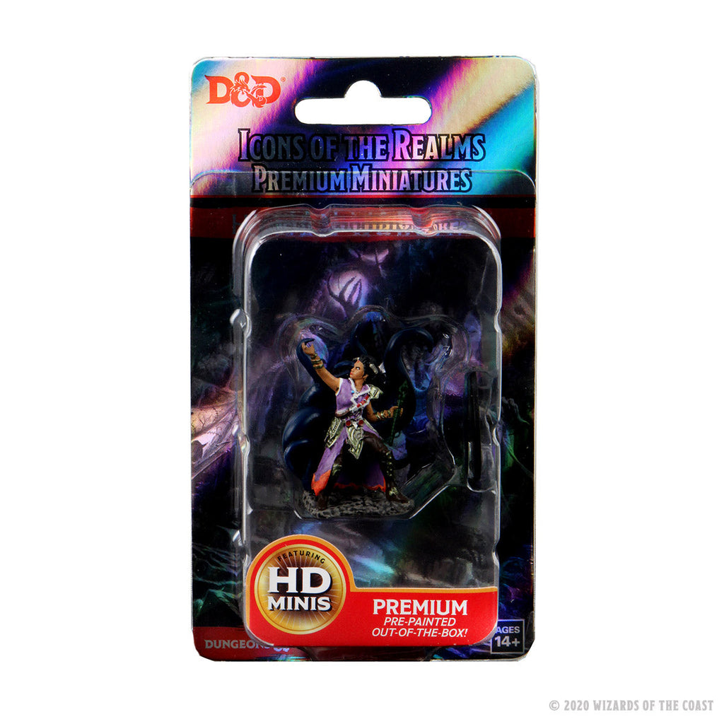 Imagen de D&D Icons of the Realms Premium Figure: Human Warlock – Prepintada