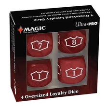 Dice: MTG Loyalty- Mountain Red (with 1-6 & 7-12 dice)