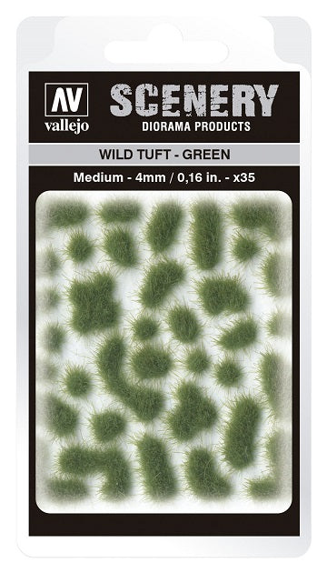Scenery: Wild Tuft- Green, Medium (4 mm. / 0,16 in.)