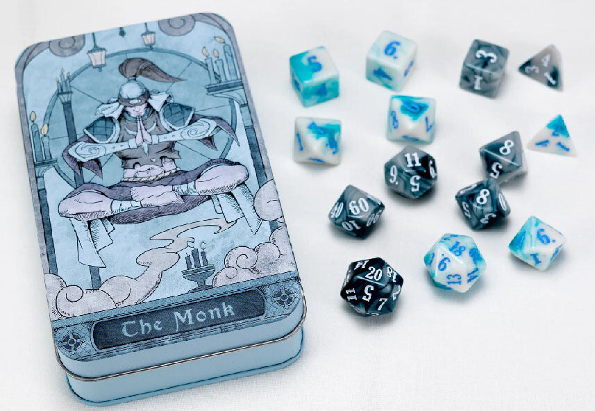 G Class Dice: Monk Set Tin (14 Dice)