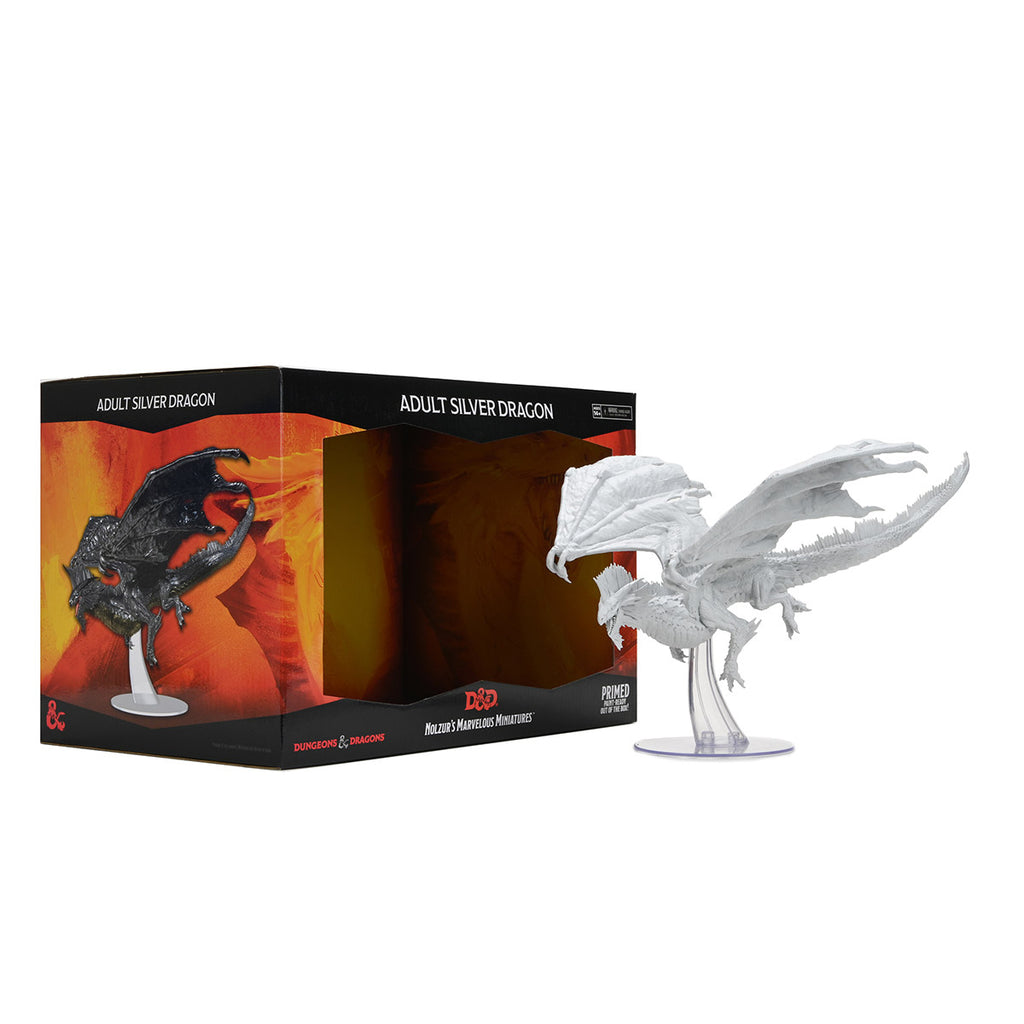 WZK MIN DD NOLZUR ADULT SILVER DRAGON D&D Norzul's