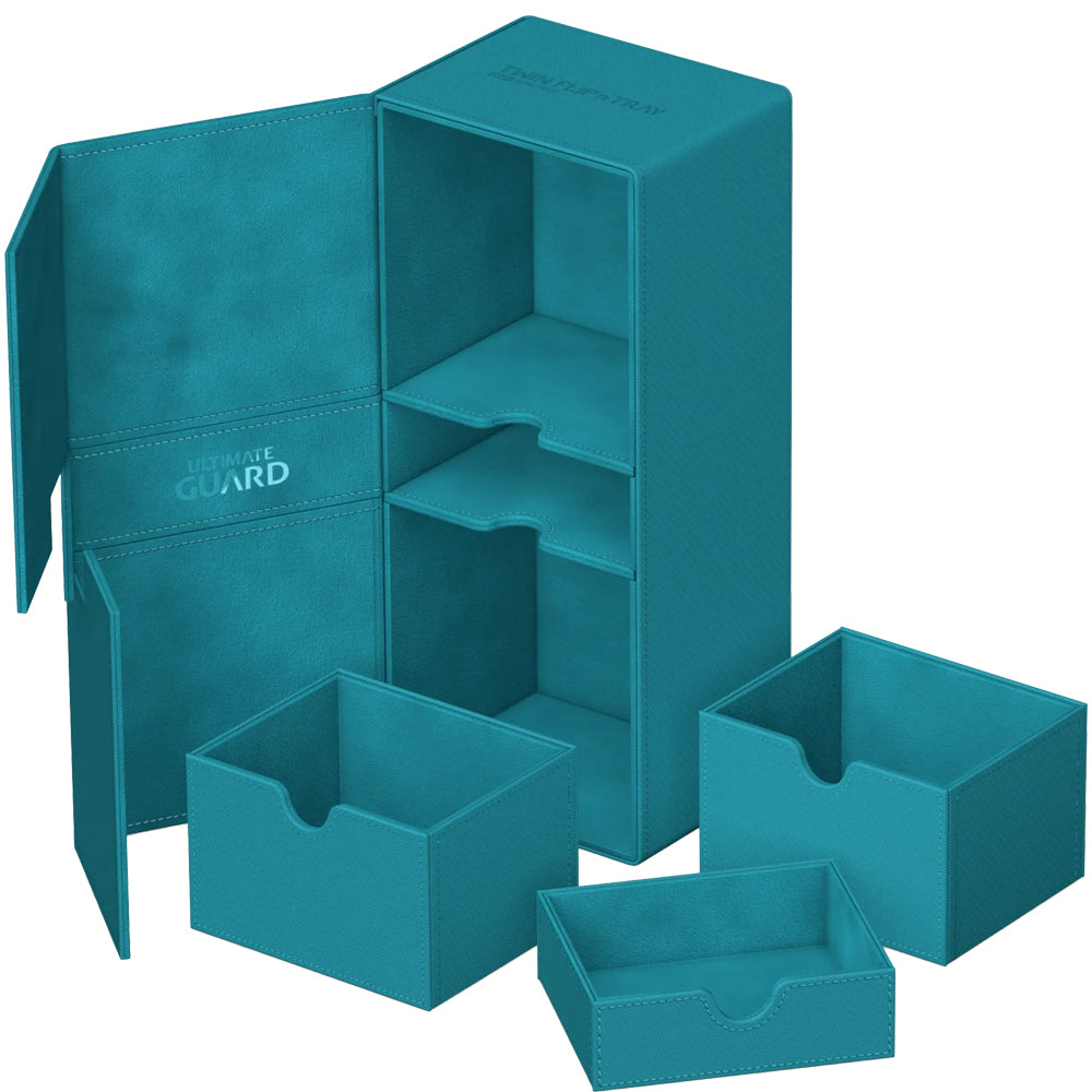 Ultimate Guard Twin Flip´n´Tray 266+ Standard Size Monocolor- Petrol