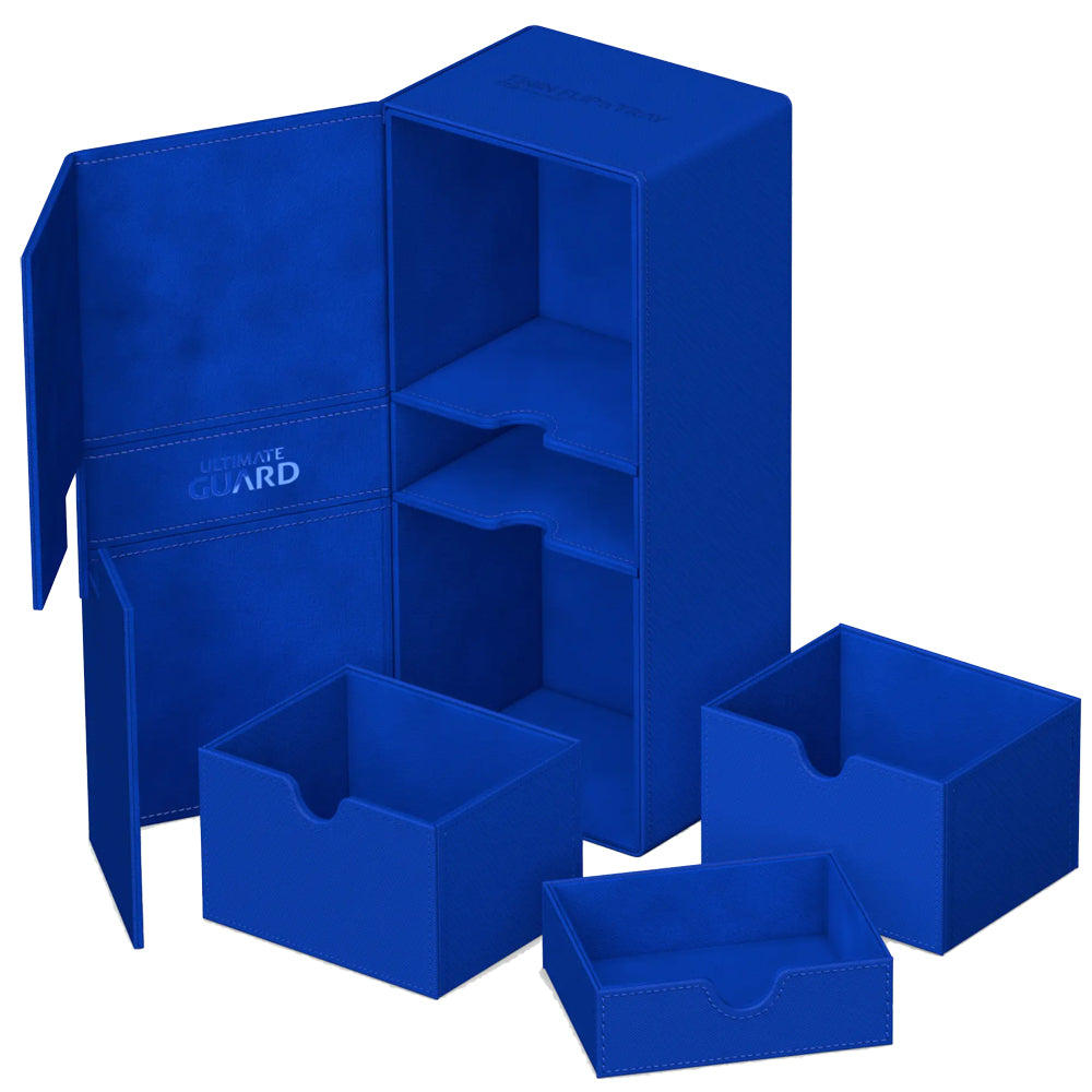 Ultimate Guard Twin Flip´n´Tray 266+ Standard Size Monocolor- Blue