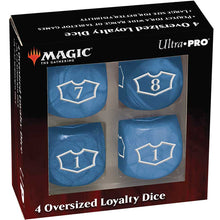 Dice: MTG Loyalty- Island Blue (with 1-6 & 7- 12 dice)