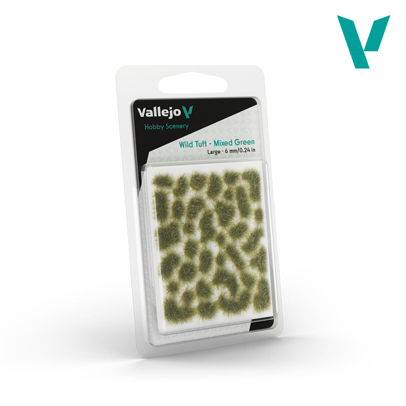 Scenery: Wild Tuft- Mixed Green, Large (6 mm. / 0,24 in.)