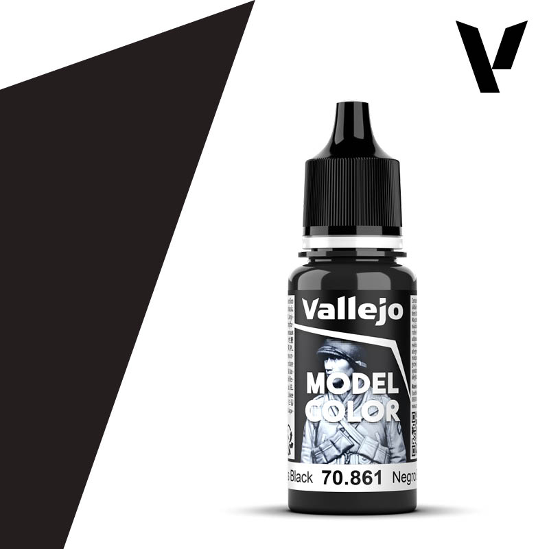 Vallejo Model Color 70.861 – Negro Brillante 18 ml